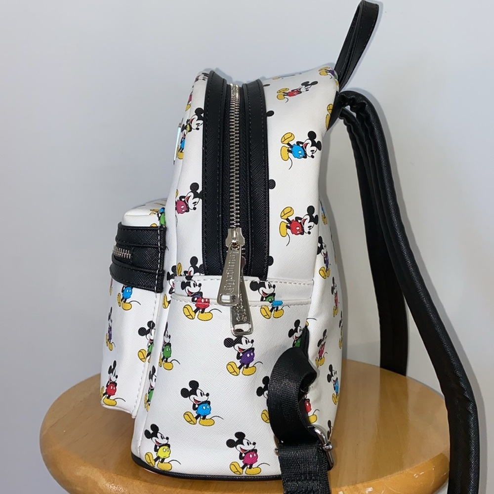 Loungefly Disney Parks Mickey Mouse Multicolor Backpack - Picture 5 of 9